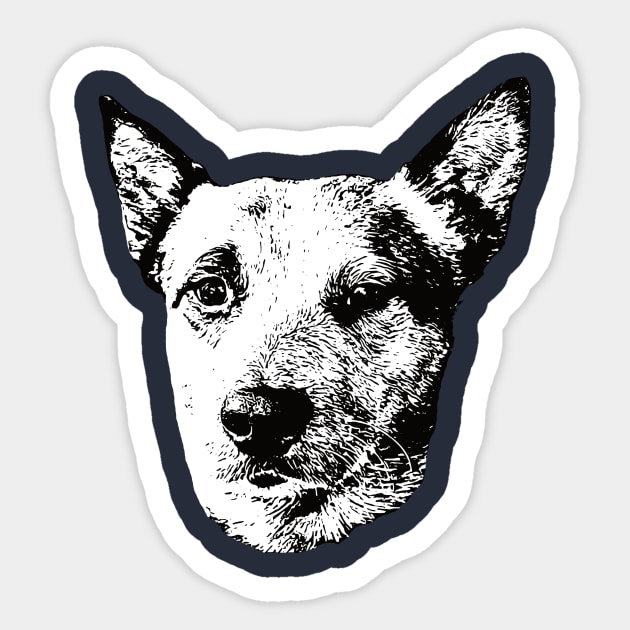 Australian Cattle Dog - Cattle Dog Christmas Gifts Sticker by DoggyStyles